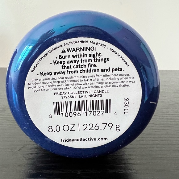 Fr!day Collective Late Nights 8oz Candle - Picture 3 of 3